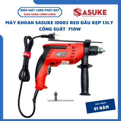 Máy khoan điện Sasuke ID003 Red công suất 710W , đầu kẹp 13ly