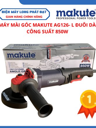 Máy mài góc đuôi dài Makute AG126- L công suất 850w sử dụng đĩa 100mm