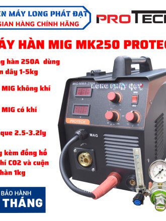 Máy hàn MIG Protech MK250 MIG/MAG hàn đa năng sử dụng cuộn dây 5kg dòng hàn 250A