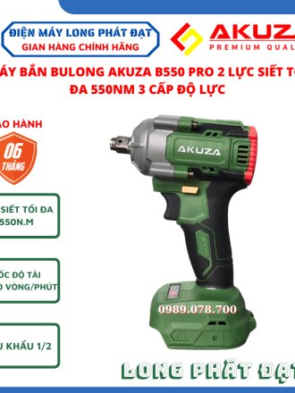 [ Thân máy ] bắn bulong Akuza B550 PRO 2 - Sử dụng pin 21V lực siết 550Nm bắn đai ốc cực kì khỏe