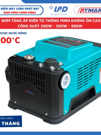 Máy bơm nước tăng áp thông minh RYMARU 200w - 300W -500W lõi đồng chạy cực êm, bơm tăng áp xài nước nóng 100 độ