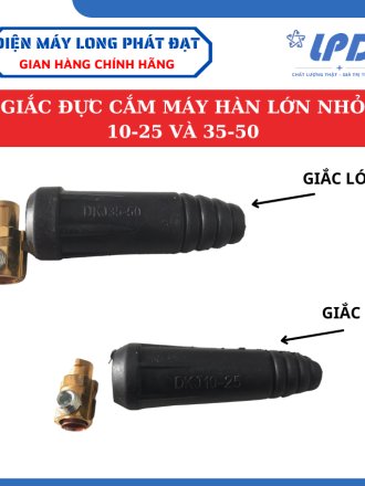 Giắc Cắm Lớn và Nhỏ Máy Hàn kích cỡ 10-25 và 35-50 gắn dây máy hàn điện tử - Hàng Loại 1