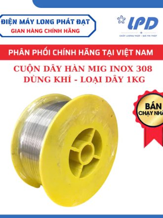 Cuộn dây hàn MIG inox 1kg - dùng khí