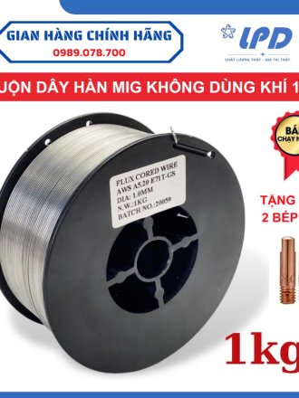 Cuộn dây hàn MIG 1kg không dùng khí cho máy hàn mic mini 1.0mm